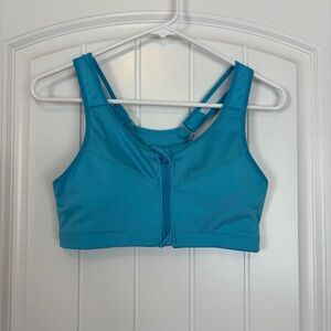 Women's Blue Adjustable Sports Bra Size XL